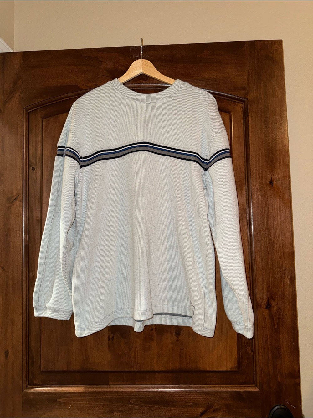 Vintage Y2K XG Ribbed Striped Sweatshirt – Medium